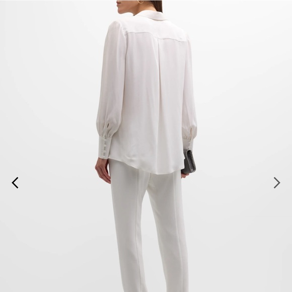 L’agence silk blouse with silk buttons on sides and sleeves - Picture 2 of 12